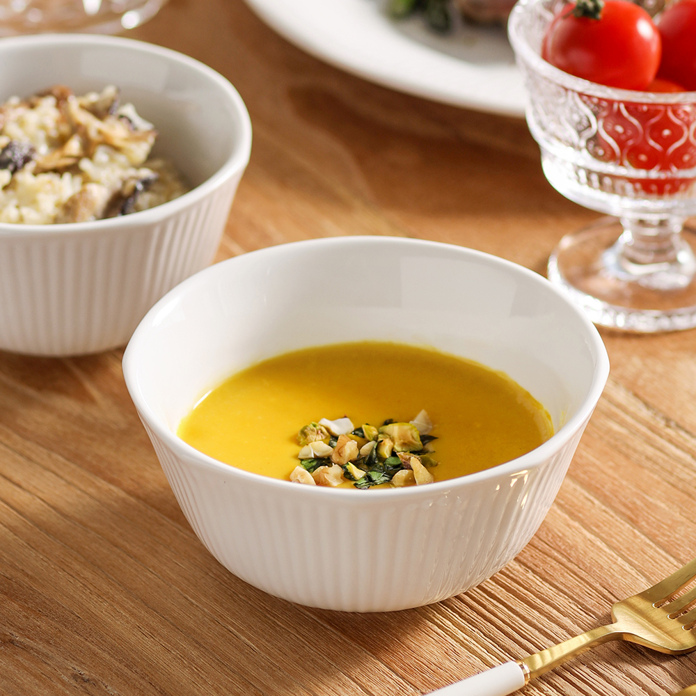 메종오브제 순백 화이트 도자기 대접 (1개)_이미지