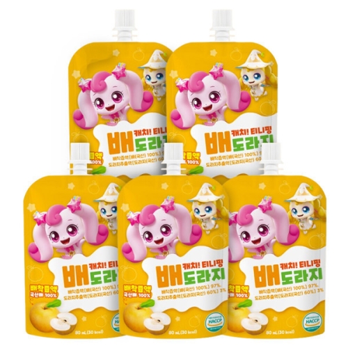 좋은영농조합법인 캐치티니핑 배도라지 80ml (5개)_이미지