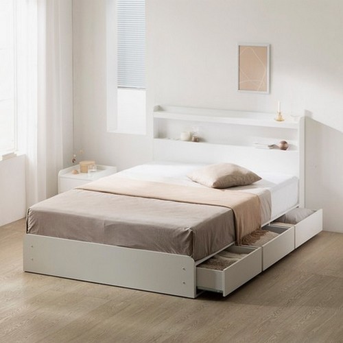 아르메 코지 3단서랍형 수납 LED침대 SS