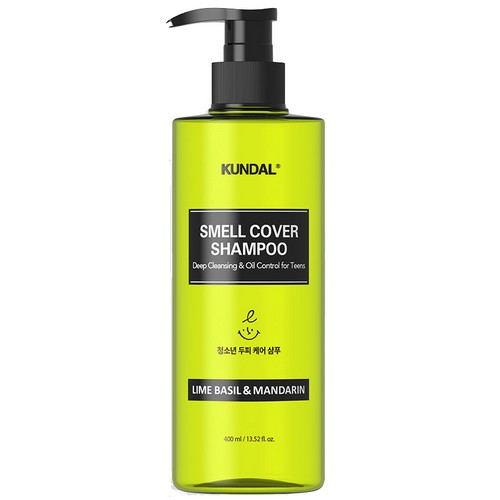 쿤달 올데이 스멜커버 청소년샴푸 라임바질앤만다린 400ml (2개)_이미지