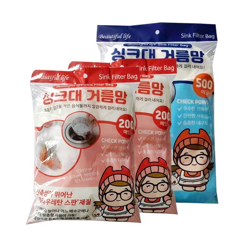 블루무역 싱크대 거름망 900매_이미지