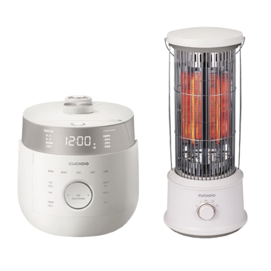 쿠쿠전자 트윈프레셔 마스터셰프 CRP-LHTR0610FGWM + 카본히터 CHT-AEC1000SNWG