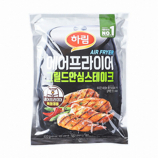 하림 에어프라이어 그릴드 안심 스테이크 400g (2개)_이미지
