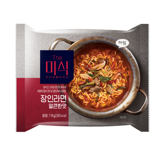 하림 더미식 장인라면 얼큰한맛 116g (16개)