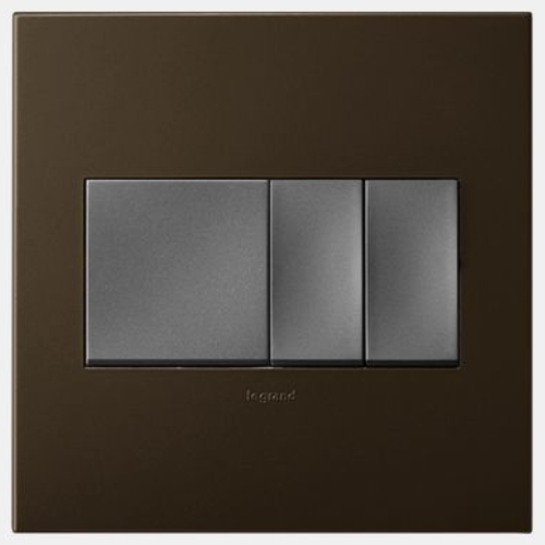 르그랑코리아 아테오 상하동작 스위치 3구 1로 다크브론즈_이미지