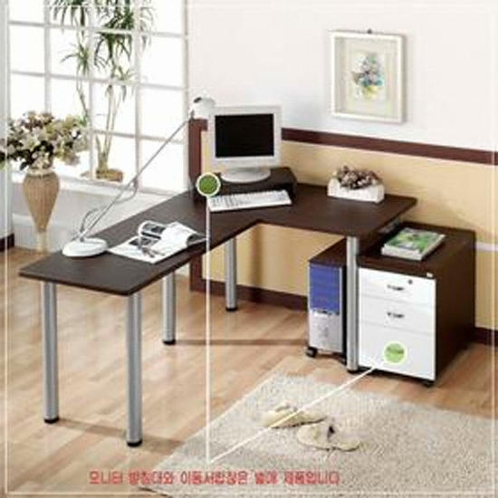 리빙앤퍼니처 공간활용 책상 GF352+본체받침_이미지