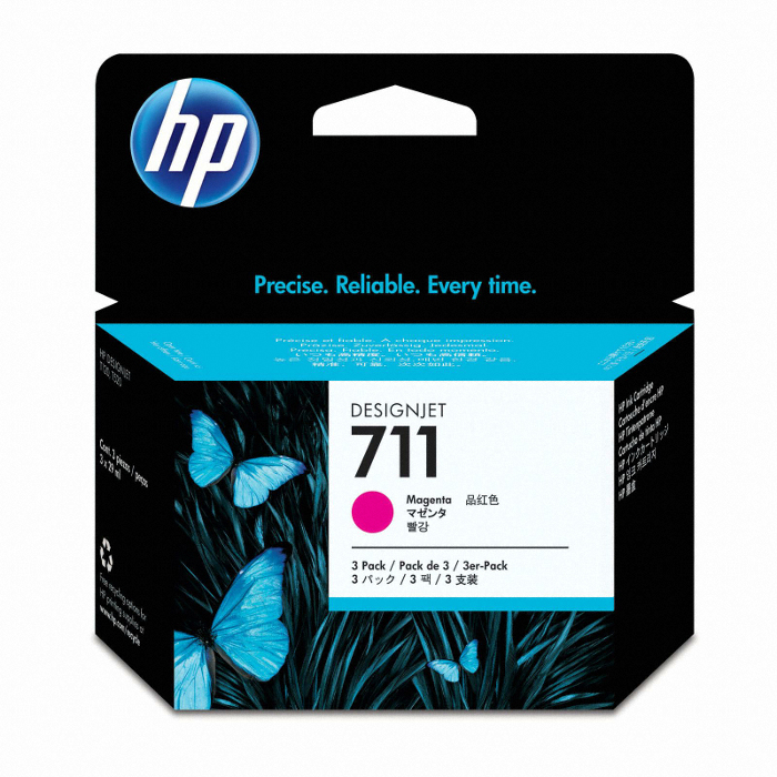 HP 정품 711 (CZ135A) 빨강 [멀티팩]