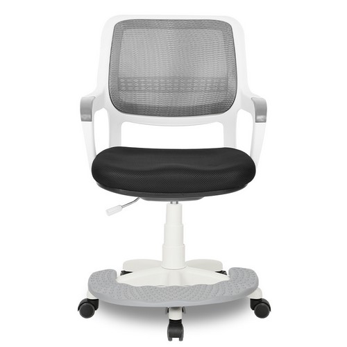 애플 메쉬체어 고급형 화이트바디 발받침대 의자 PW950 WH