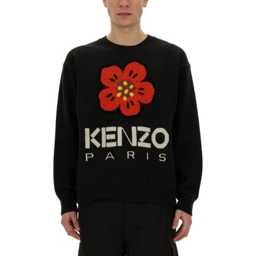 FW23 스웻셔츠 JERSEY WITH EMBROIDERY BOKE FLOWER BLACK FD65PU427 3LD99J