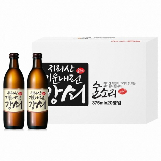 술소리 지리산 기운내린 강쇠 375ml 20입 세트 (1개)
