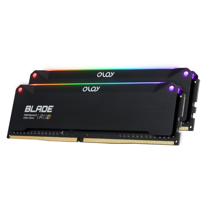OLOy <b>DDR4</b>-3600 CL18 BLADE RGB Black 패키지