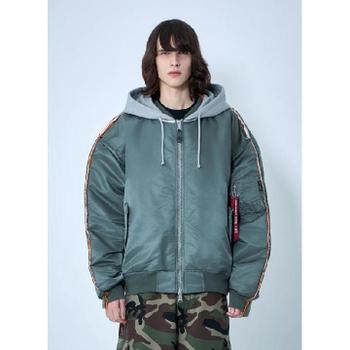 VETEMENTS ���� Bomber Jacket with Attached Hood vet0164006grn
