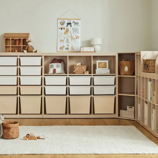 한샘 샘키즈 1단 수납책장 1305 뉴트럴베이지_이미지