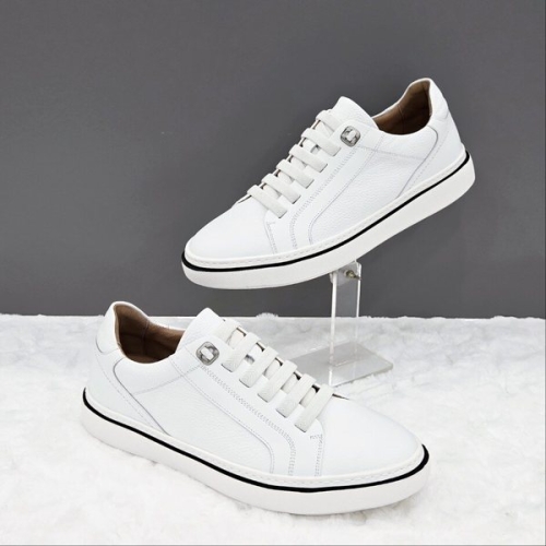 남성 클래식 레더 스니커즈 Y2HF50ZT07 BLACK WHITE 4DC JJ