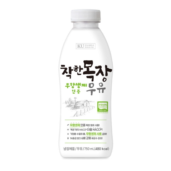착한목장 무항생제 우유 750ml