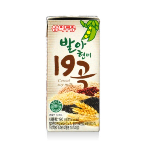 삼육식품 발아현미 19곡 두유 190ml (32개)
