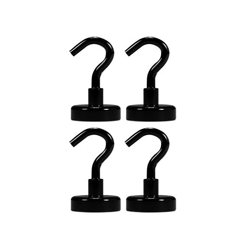 노마드 자석고리 블랙 (25mm,4P)_이미지