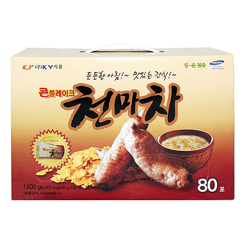 KY식품 콘플레이크 천마차 스틱 80개입 (4개)_이미지