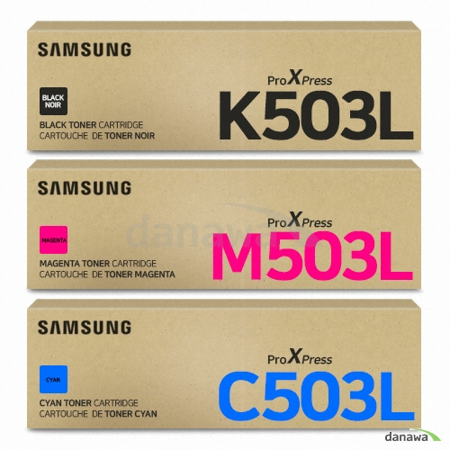 삼성전자 정품 CLT-K503L, CLT-C503L, CLT-M503L 3색 세트_이미지