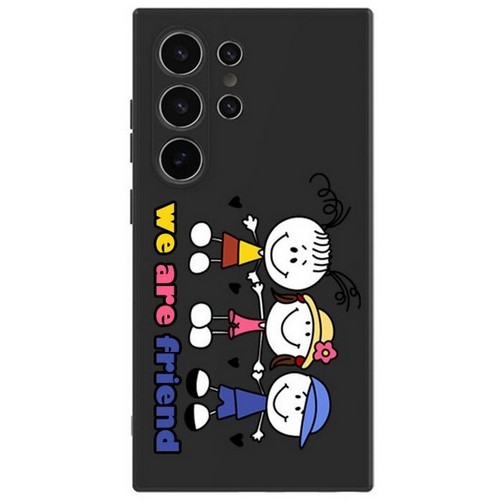 비비파이 갤럭시A42 프렌들리 스케치 캐릭터 케이스