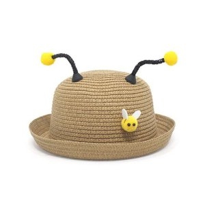 러브퀸 진주꽃향비치 아동모자 여름 밀짚 페도_이미지