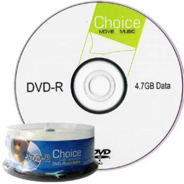 초이스 DVD-R 4.7GB 8X 케익 25장_이미지