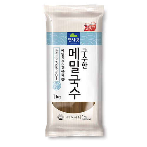 면사랑 구수한 메밀국수 1kg (15개)