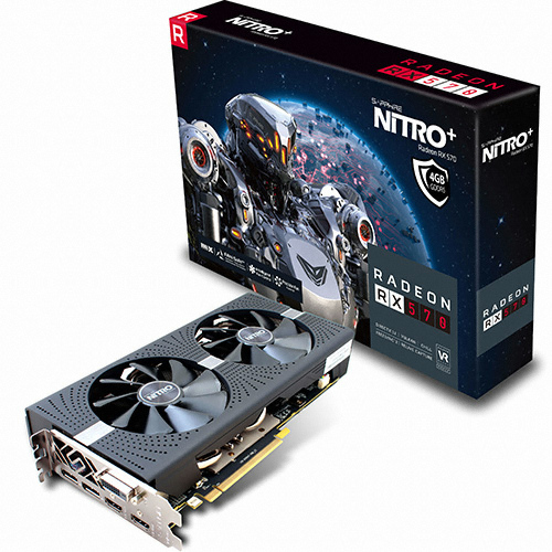 SAPPHIRE 라데온 RX 570 NITRO+ OC D5 4GB Dual-X