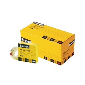 3M 스카치 665 투명 양면 테이프 리필 18mm x 7.6m (6개)_이미지