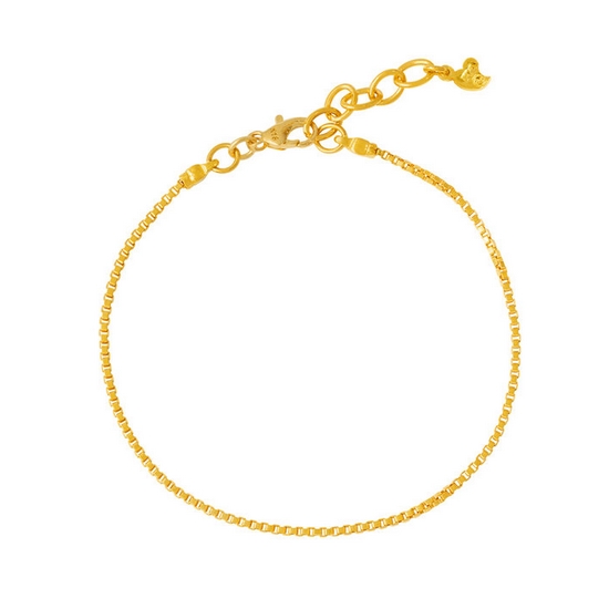 한국금다이아몬드 팔찌 여자 금 박스 체인 3.75g