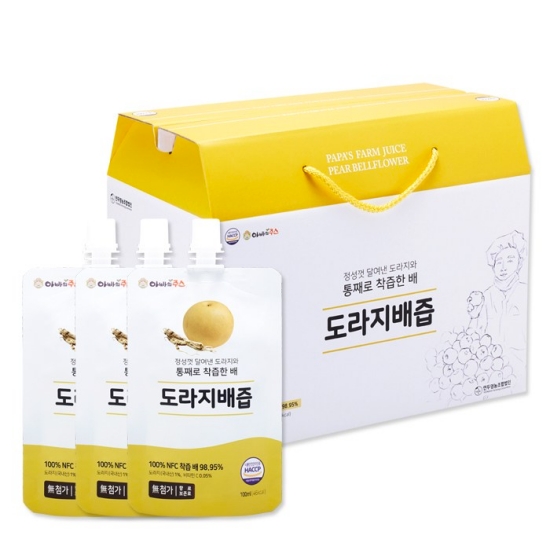 연두팜 아빠의주스 도라지배즙 100ml 40포 (1개)_이미지