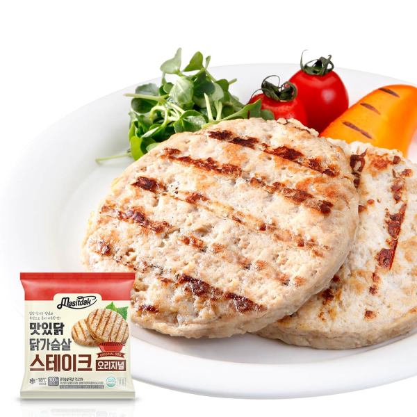 국일에프앤비 맛있닭 닭가슴살 스테이크 오리지널 100g (55개)_이미지