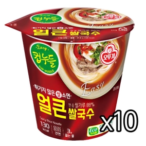 오뚜기 컵누들 얼큰 쌀국수 37.8g (10개)_이미지