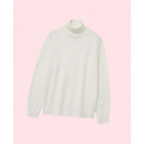 TNGT 캐시미어 블랜드 TurtLE 넥 니트 니트티 스웨터 티셔츠 상의 탑 크림 4301381_이미지