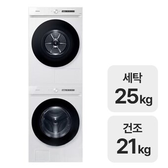 삼성전자 비스포크 AI <b>WF25CB8895BW</b> + DV21CB8890BW
