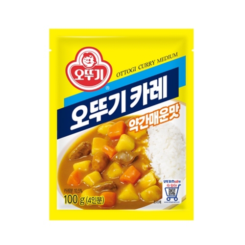 오뚜기 카레 약간 매운맛 1kg (2개)_이미지