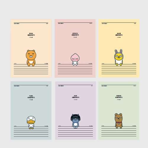 아이콘스 카카오프렌즈 A5 중철 노트