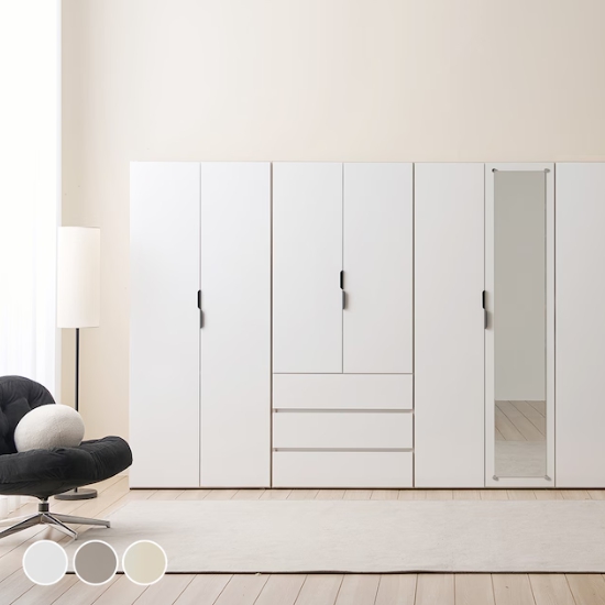 다노 핸들 옷장 풀세트 3200