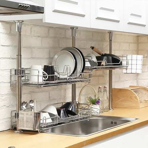 대명산업 아이넥스 프리미엄 싱크선반 600 확장형 (2단)_이미지