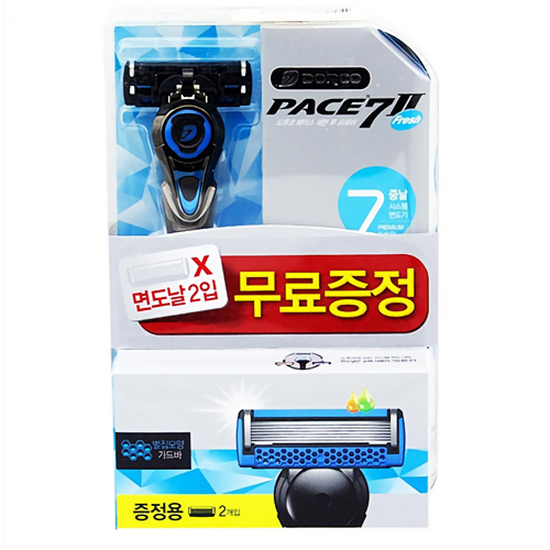 도루코 페이스7 II 프레쉬 + 면도날 (면도기1개+날2개)_이미지