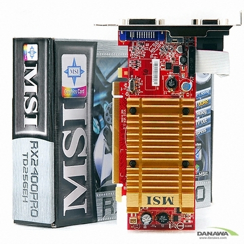 MSI �󵥿� HD 2400Pro RX2400Pro TD256EH 256MB LP