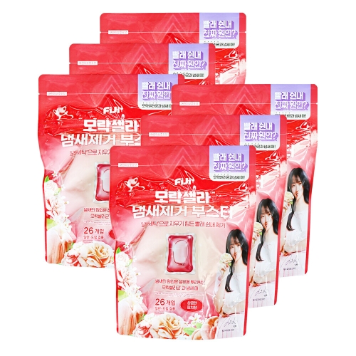 피지(FIJI) 모락셀라 냄새제거 부스터 상큼한 피치향 26개입 (6개)_이미지