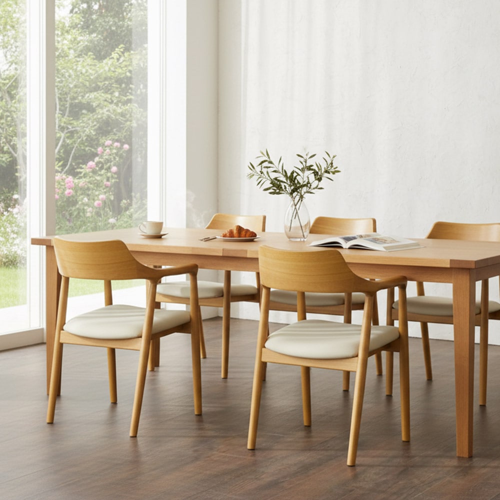 BIF보루네오 온결 원목 1인 식탁의자 fn122