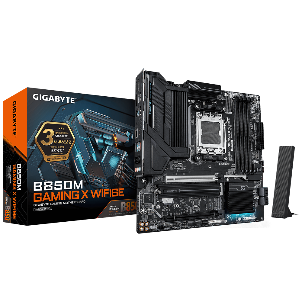 GIGABYTE B850M GAMING X WIFI6E 제이씨현이미지입니다. 누르면 해당 게시물로 새창이동합니다.