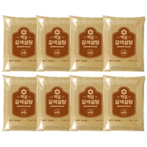 백설 갈색설탕 1kg (8개)_이미지