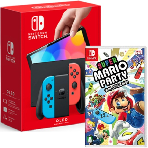 Nintendo 닌텐도 스위치 OLED 4인용 게임 패키지 (슈퍼 마리오 파티)