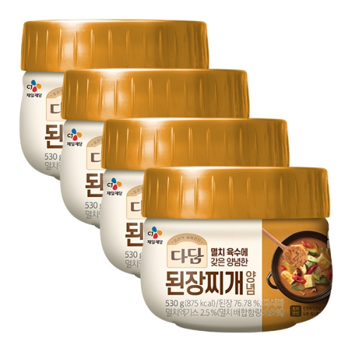 CJ제일제당 백설 다담 된장찌개 530g (4개)