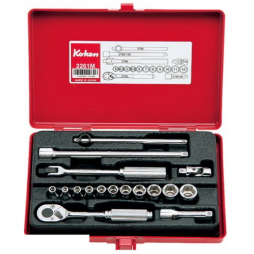 1/4인치 12각 소켓세트 2261M-12P (17pcs)