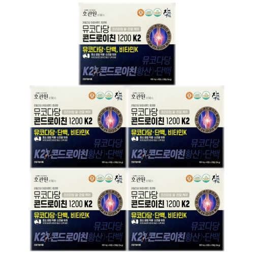 자연내림 호관원 뮤코다당 콘드로이친 1200 K2 90정 (5개)_이미지