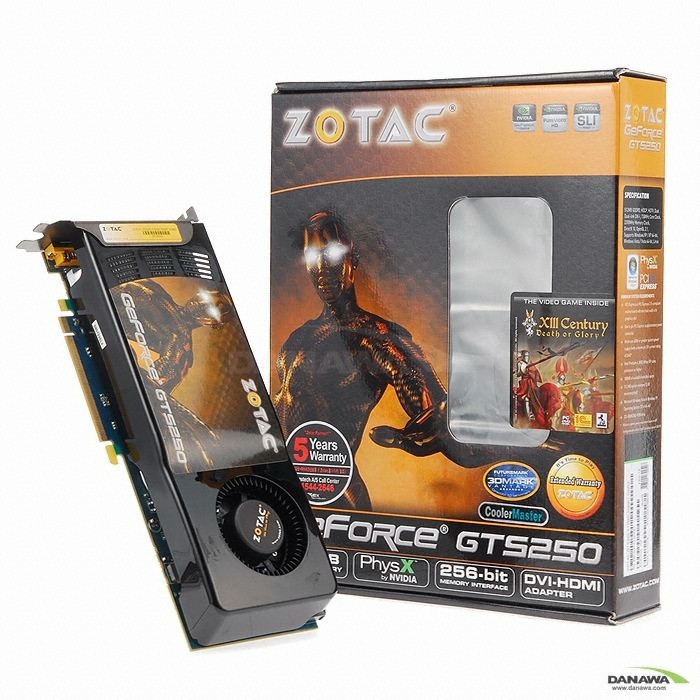 ZOTAC 지포스 GTS250 512MB 쿨러마스터 Rextech_이미지